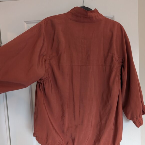 Emilie Louis size 9 rust thin jacket with sinched waist - Picture 6 of 8
